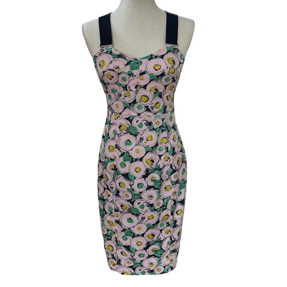 RACHEL Rachel Roy dress features sweetheart neckline and a vibrant floral print
